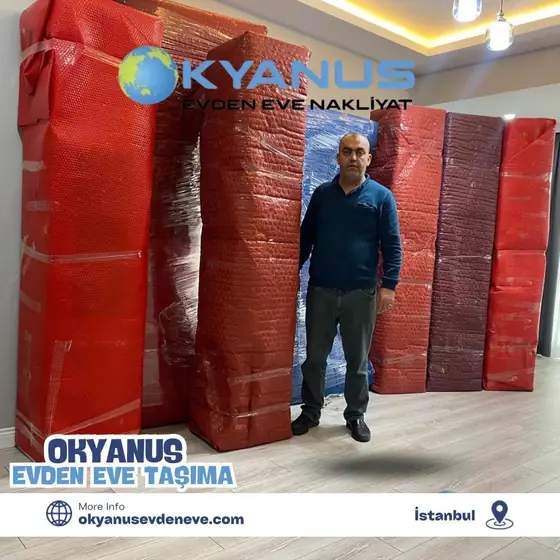 Okyanus Nakliyat ile özenle ambalajlanmış eşyalar