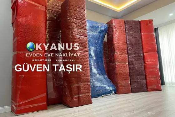 Okyanus Nakliyat ile özenle ambalajlanmış eşyalar