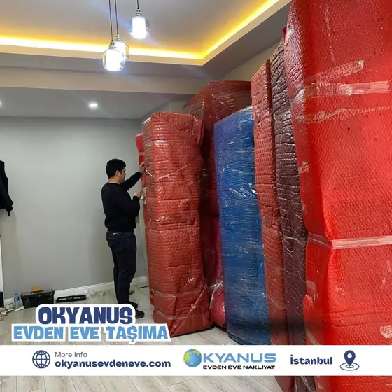 Okyanus Nakliyat ile özenle ambalajlanmış eşyalar